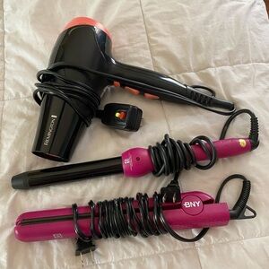 Hair tools, straightener - curling wand - hair dryer